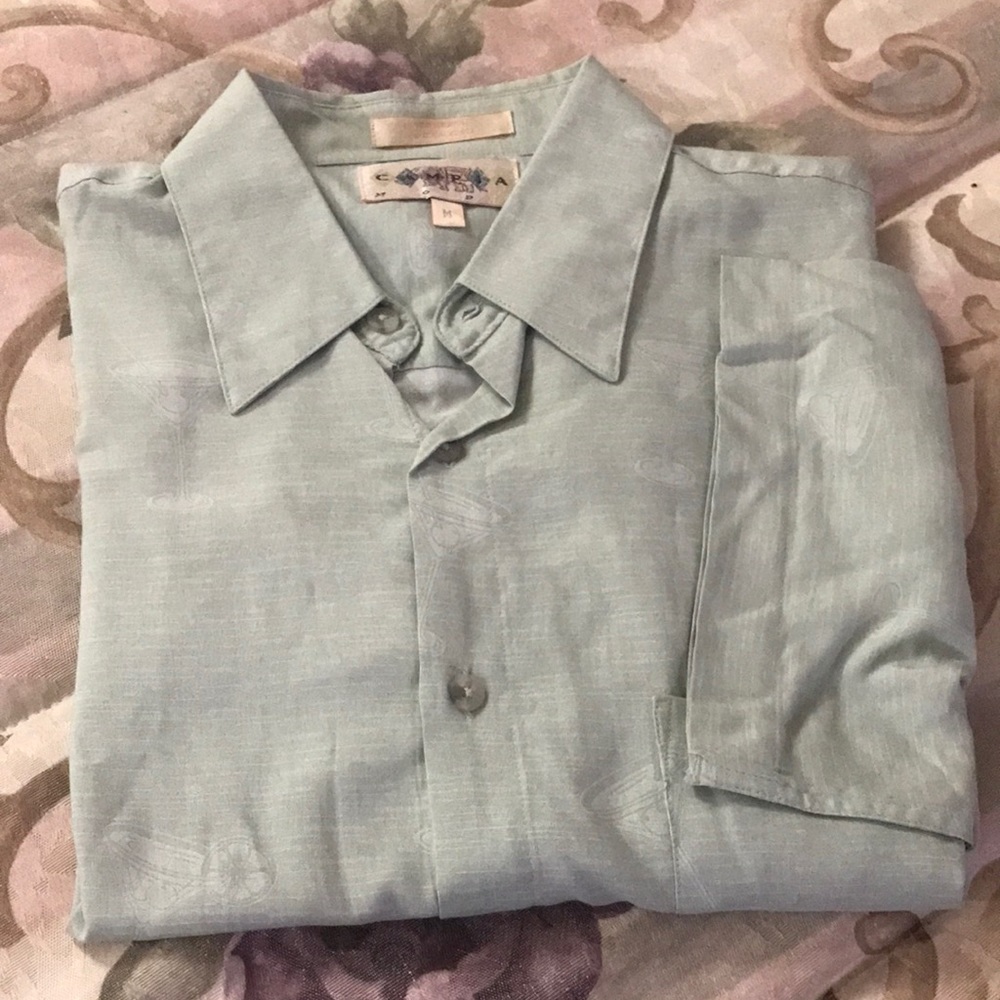 Men’s short sleeve shirt size m light green